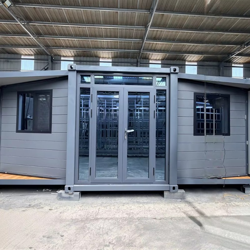Sustainable Living Is - Premium Innovatives 20ft Doppelflügel-Erweiterbares Stahlrahmen-Fertighaus für